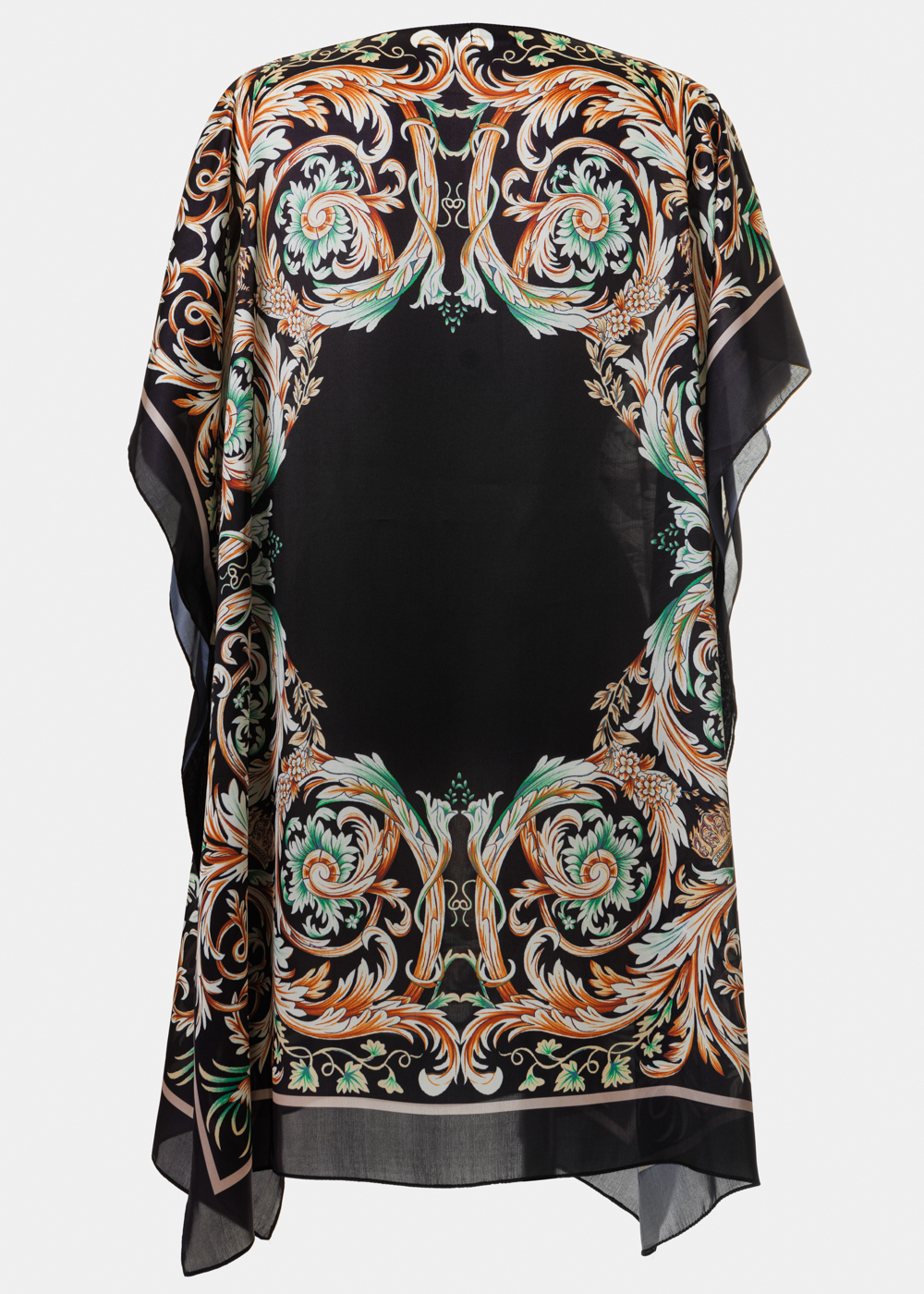 Butterfly Satin Dress w/ Gold Pattern